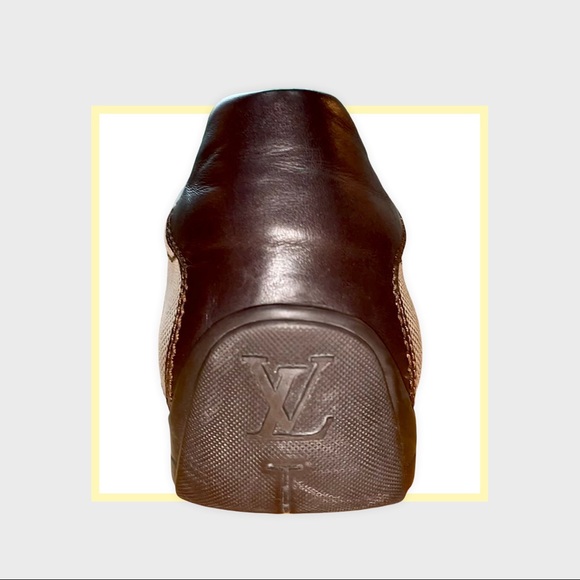 Mens Louis Vuitton shoes with  brown and Vachetta leather strip detailing. - Picture 9 of 11